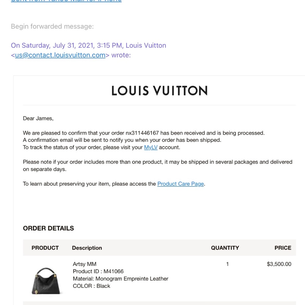 Authentic Louis Vuitton Artsy MM